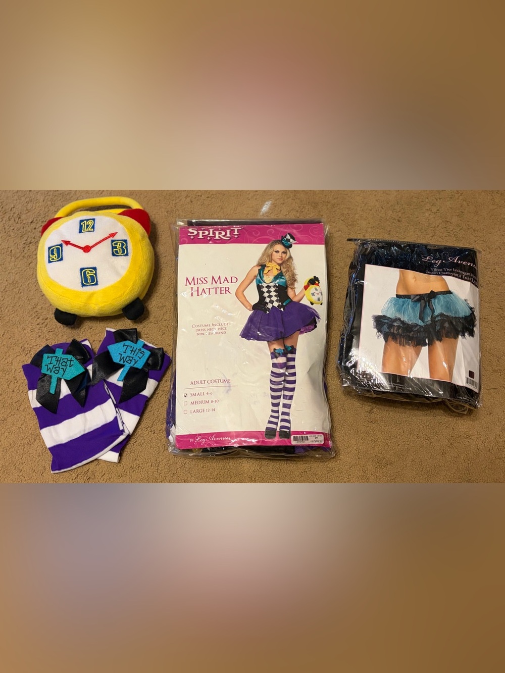 Miss Mad Hatter Adult Costume Set